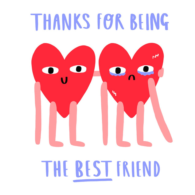 Thanks For Being The Best Friend Confetti-exploding Greetings Card