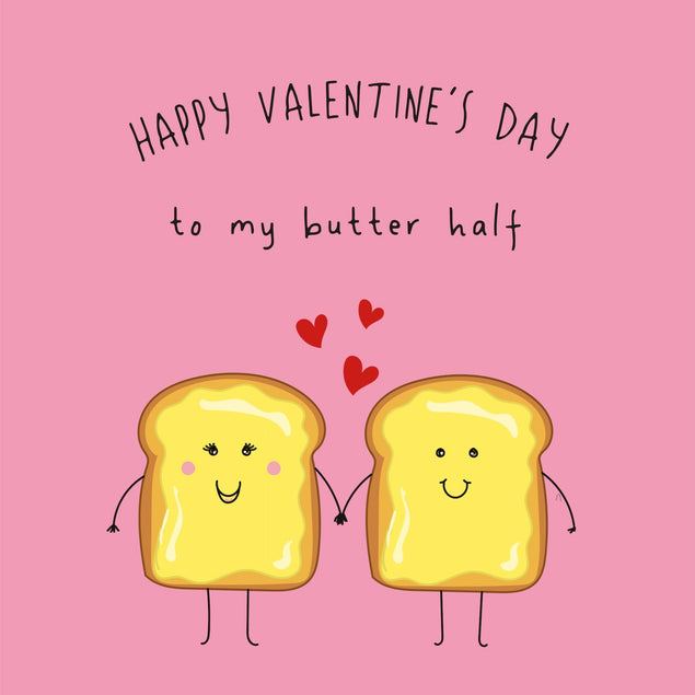 To My Butter Half Valentine's Day Confetti-exploding Greetings Card