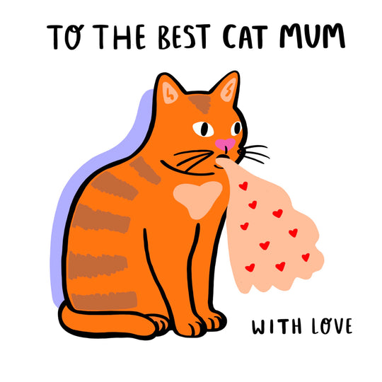 The Best Cat Mum Funny Card