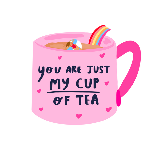 You're Just My Cup Of Tea Confetti-exploding Greetings Card
