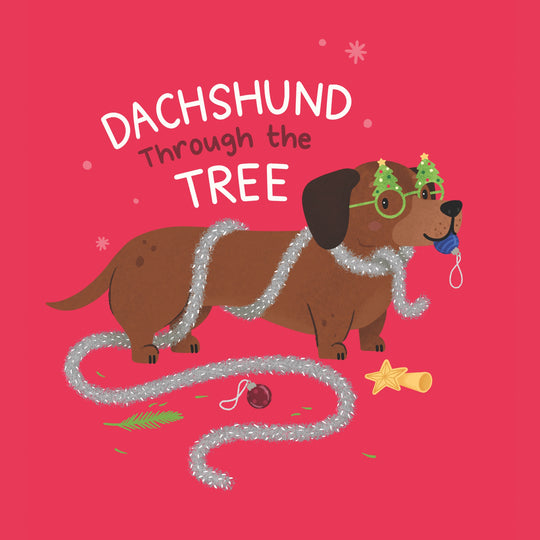 Dachshund Through The Tree Christmas Card