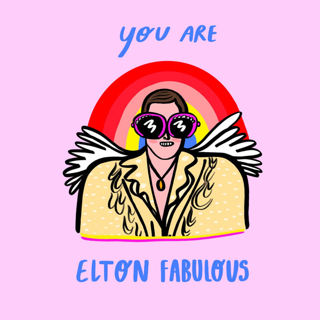 You Are Elton Fabulous Confetti-exploding Greetings Card