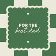 For The Best Dad Modern Design Confetti-exploding Greetings Card