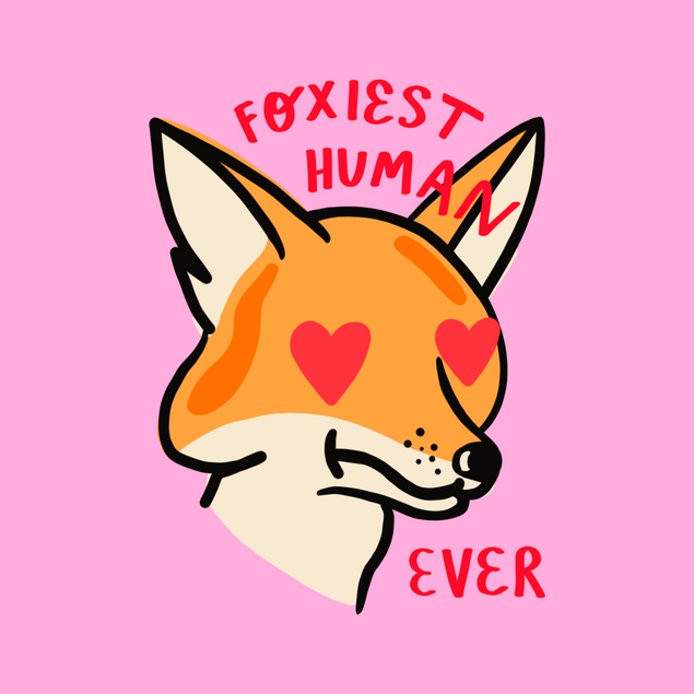 Foxiest Human Ever Confetti-exploding Greetings Card
