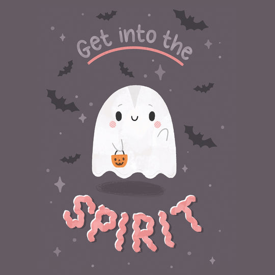 Get Into The Spirit - Cute Ghost Card