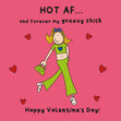 Groovy Chick Valentine's Day Confetti-exploding Greetings Card