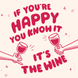 If You're Happy... It's The Wine Birthday Card