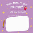 Mummy I Drew You A Picture Mother's Day Confetti-exploding Greetings Card