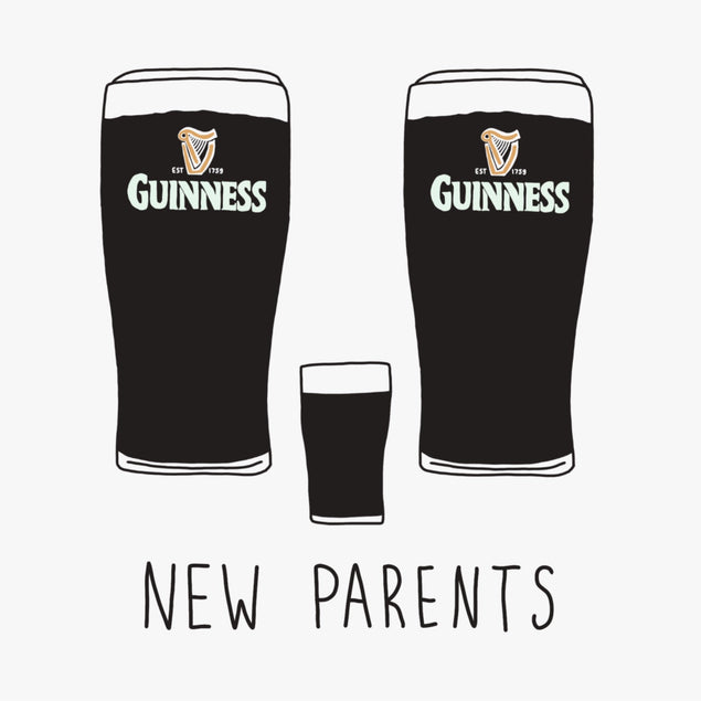 New Parents - Guinness-Themed Confetti-exploding Greetings Card