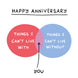 Can’t Live With Or Without You Funny Anniversary Card