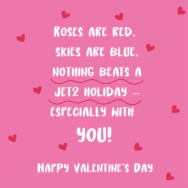 Nothing Beats A Jet2 Holiday Valentine's Day Confetti-exploding Greetings Card