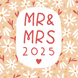 Mr & Mrs 2025 Wedding Card