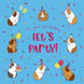 Piggy Party - Guinea Pig Birthday Card