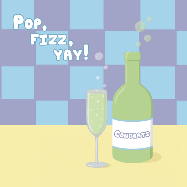 Pop, Fizz, Yay Congratulations Confetti-exploding Greetings Card
