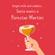 Santa Wants A Pornstar Martini Funny Christmas Card