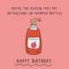 Instructions On Shampoo Bottles Funny Birthday Card