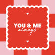 You And Me Always Modern Design Confetti-exploding Greetings Card
