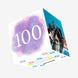 100th Birthday Purple Sky Confetti-exploding Greetings Card