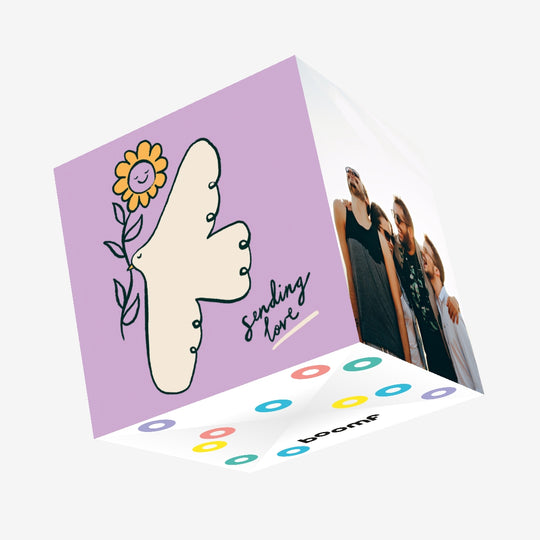 Sending Love Dove And Flower Confetti-exploding Greetings Card