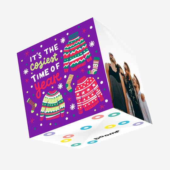 It's The Cosiest Time Of Year Christmas Confetti-exploding Greetings Card