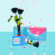 Confetti-Exploding Eternity Rose Box - Black