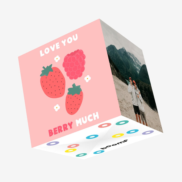 Love You Berry Much Confetti-exploding Greetings Card