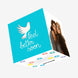 Feel Better Soon Bird Blue Confetti-exploding Greetings Card