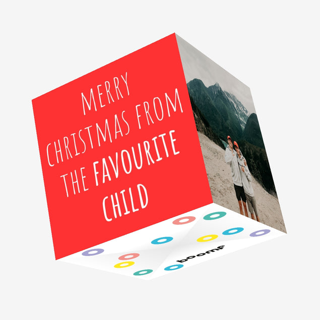 Merry Christmas From the Favourite Child Confetti-exploding Greetings Card