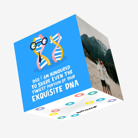 Exquisite DNA Father's Day Confetti-exploding Greetings Card