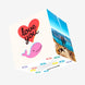 Love You Whale Valentine's Pink Confetti-exploding Greetings Card