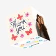 Thank You Butterfly Cream Confetti-exploding Greetings Card
