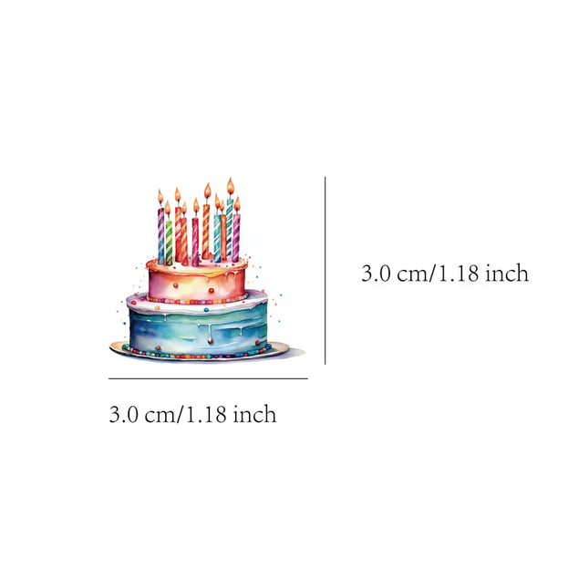 Happy Birthday Stickers Multicolour