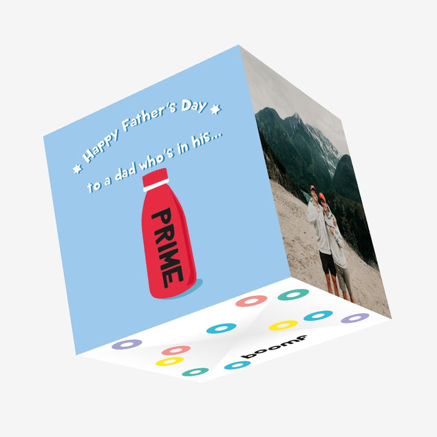 Prime Dad - Happy Father's Day Confetti-exploding Greetings Card