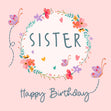 Sister Happy Birthday Confetti-exploding Greetings Card