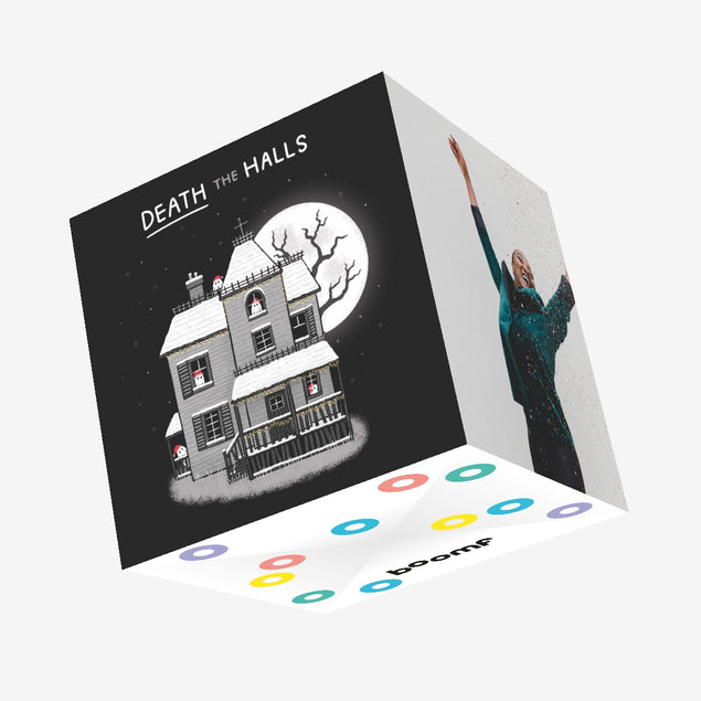 Death The Halls Spooky Christmas Confetti-exploding Greetings Card