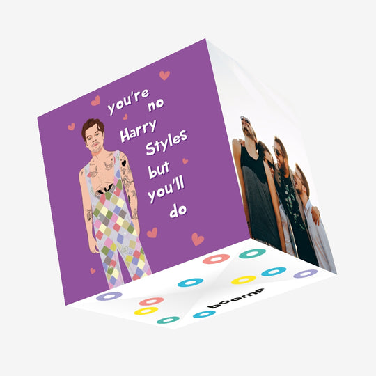 You're No Harry Styles But You'll Do Valentine's Day Confetti-exploding Greetings Card