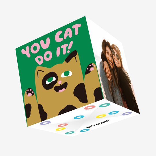 You Cat Do It Confetti-exploding Greetings Card