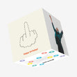 Dot To Dot Middle Finger Birthday Confetti-exploding Greetings Card