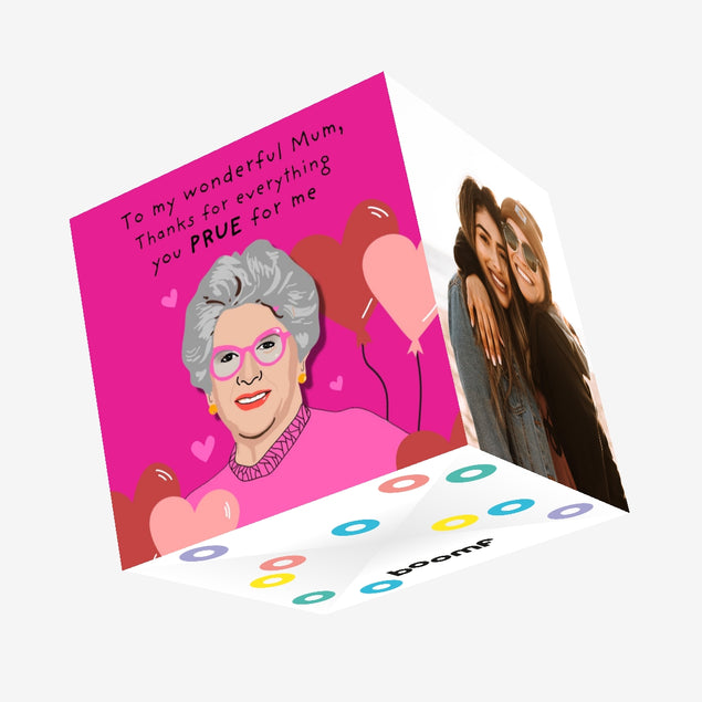 Thanks For Everything, Mum - Prue Leith Bake Off Confetti-exploding Greetings Card