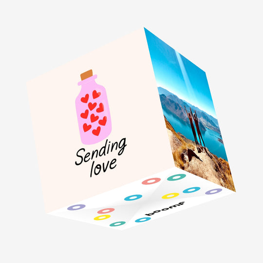 Sending Love - Jar Of Hearts Confetti-exploding Greetings Card