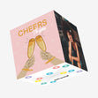 Cheers To You Congratulations Pink Confetti-exploding Greetings Card