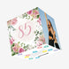 85th Birthday Pink Flowers Confetti-exploding Greetings Card
