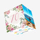 70th Birthday Pink Flowers Confetti-exploding Greetings Card