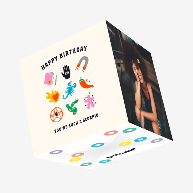 Such A Scorpio Birthday Confetti-exploding Greetings Card