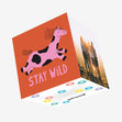 Stay Wild Horse Confetti-exploding Greetings Card