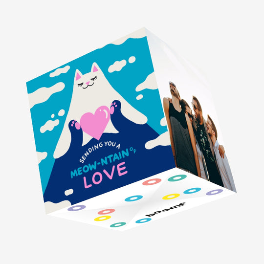 Meow-tain Of Love Confetti-exploding Greetings Card