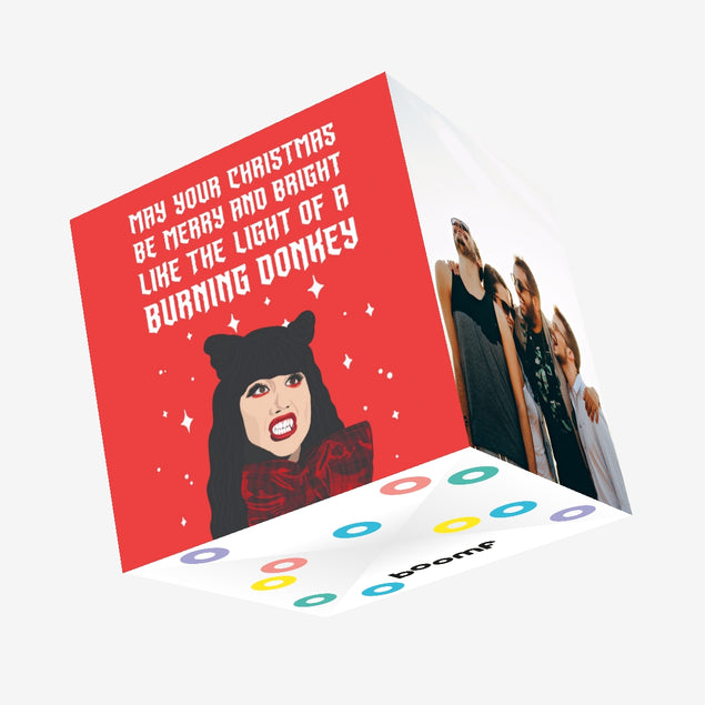 Nadja What We Do In The Shadows Christmas Confetti-exploding Greetings Card