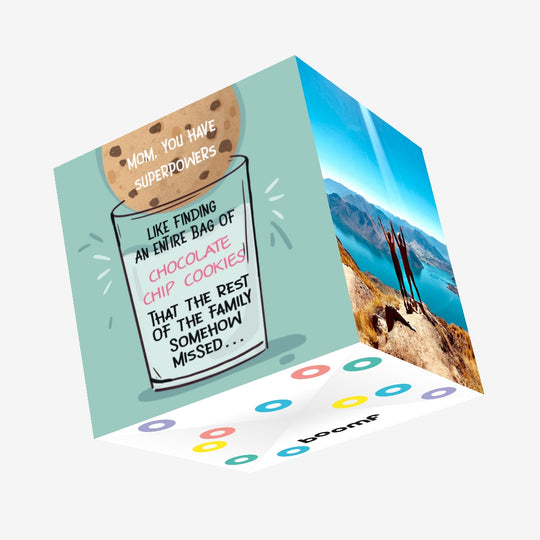 Mom, You Have Superpowers Chocolate Chip Cookies Mother's Day Confetti-exploding Greetings Card