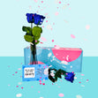 Confetti-Exploding Eternity Rose Box - Blue