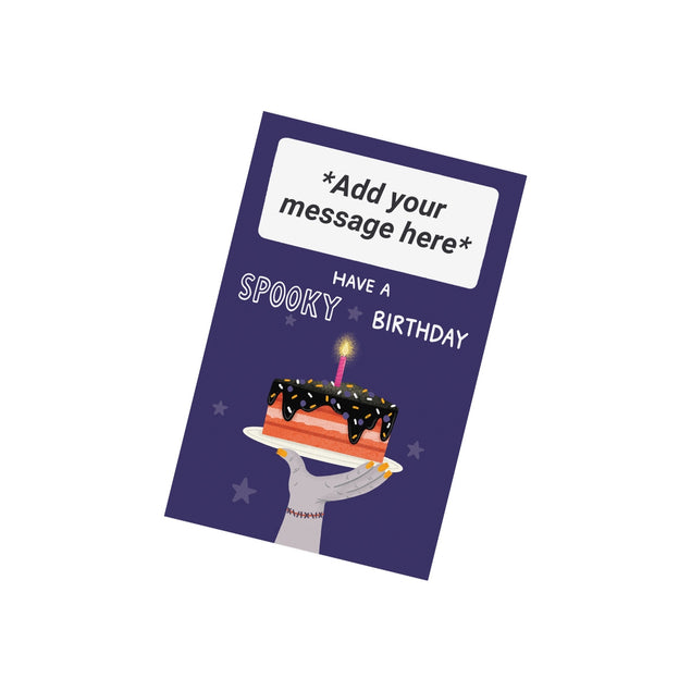 Halloween Birthday Cannon Confetti Shooter Card